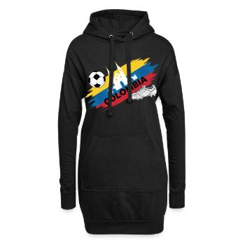 Colombie Football Maillot Supporter Colombia Foot - Sweat-shirt à capuche long Femme - noir - Devant