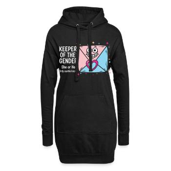Révélation du sexe : Gardien du genre - Sweat-shirt à capuche long Femme - noir - Devant