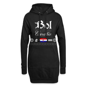 Bol Kroatien Streetwear Reise Souvenir - Hoodie-Kleid - Schwarz - Vorne