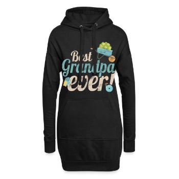 Grand-père conçoit le meilleur millésime de grand-père pour grand-père - Sweat-shirt à capuche long Femme - noir - Devant