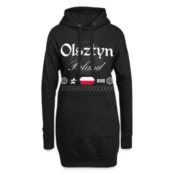 Olsztyn Polen Streetwear Reise Souvenir - Hoodie-Kleid - Schwarz - Vorne