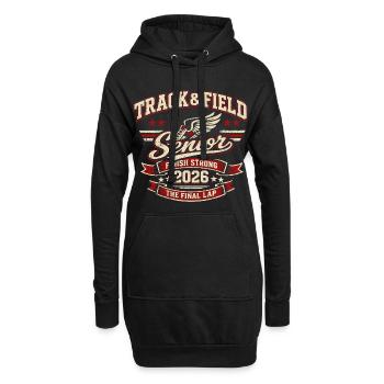 Athlétisme Senior 2026 Course Sport Cadeau - Sweat-shirt à capuche long Femme - noir - Devant