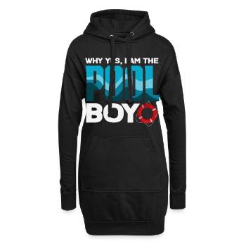 Lustige Schwimmer Sprüche & Schwimmverein Design - Hoodie-Kleid - Schwarz - Vorne