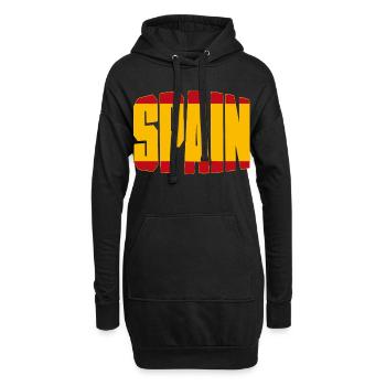 Spain Fussball Shirt, Spanien Espana Fan Design - Hoodie-Kleid - Schwarz - Vorne