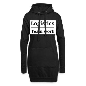 Logistics Teamwork Emblem - Hoodie Dress - black - Front