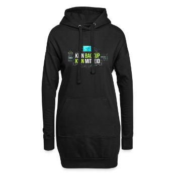 Kein Backup Kein Mitleid IT-Berater Admin - Hoodie-Kleid - Schwarz - Vorne