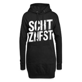 Festival de tir - Sweat-shirt à capuche long Femme - noir - Devant