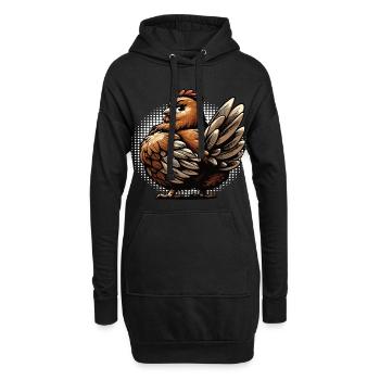 Poulets Poulet Amoureux des poules Coq Propriétaire de poulets - Sweat-shirt à capuche long Femme - noir - Devant