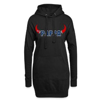 Norwegian dad - Hoodie Dress - black - Front