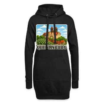 Quedlinburg - Hoodie-Kleid - Schwarz - Vorne