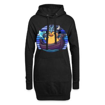 Motifs drôles de canards Citons amoureux de canards - Sweat-shirt à capuche long Femme - noir - Devant