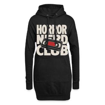 Club de nerds d’horreur VHS - Sweat-shirt à capuche long Femme - noir - Devant