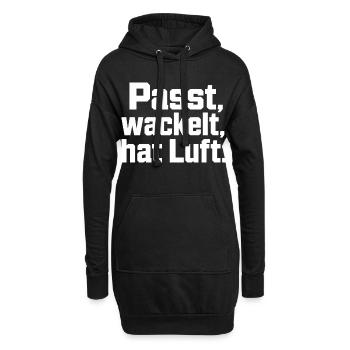 Fits Wobbles a de l’air révélant de l’humour artisanal - Sweat-shirt à capuche long Femme - noir - Devant