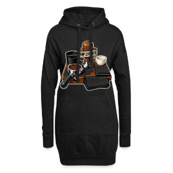 TAMP LEVEL CREW - Hoodie-Kleid - Schwarz - Vorne