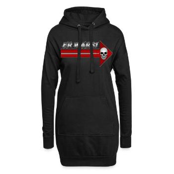 Düsterer Schädelpfeil mit Stab Er Wars - Hoodie-Kleid - Schwarz - Vorne