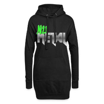 Nu Metal Green Fan Edition - Hoodie Dress - black - Front