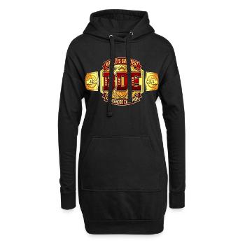 Best Dad Ever - Titelkampf Gürtel - Hoodie-Kleid - Schwarz - Vorne