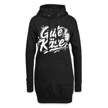 Gute Käse | Cooler Graffiti Spruch | Jugendwort - Hoodie-Kleid - Schwarz - Vorne