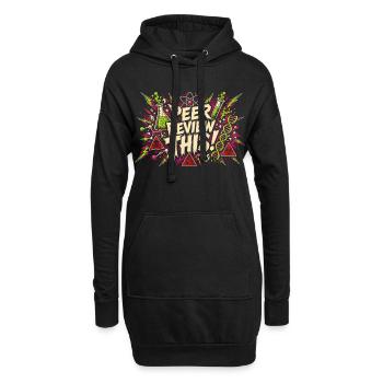 Peer Review This! Comic Lab Chaos - Hoodie Dress - black - Front