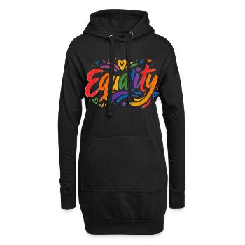Equality Rainbow T-Shirt CSD Pride - Hoodie Dress - black - Front
