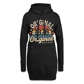Original Août 1978 Vintage Anniversaire 1978 - Sweat-shirt à capuche long Femme - noir - Devant