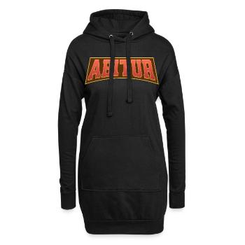 Examen de fin d’études - Sweat-shirt à capuche long Femme - noir - Devant