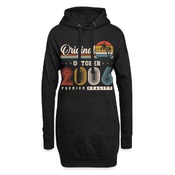 Original 2006 – 20e anniversaire Vintage Rétro - Sweat-shirt à capuche long Femme - noir - Devant