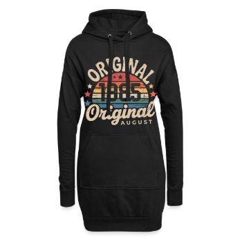 Original Août 1985 Vintage Anniversaire 1985 - Sweat-shirt à capuche long Femme - noir - Devant