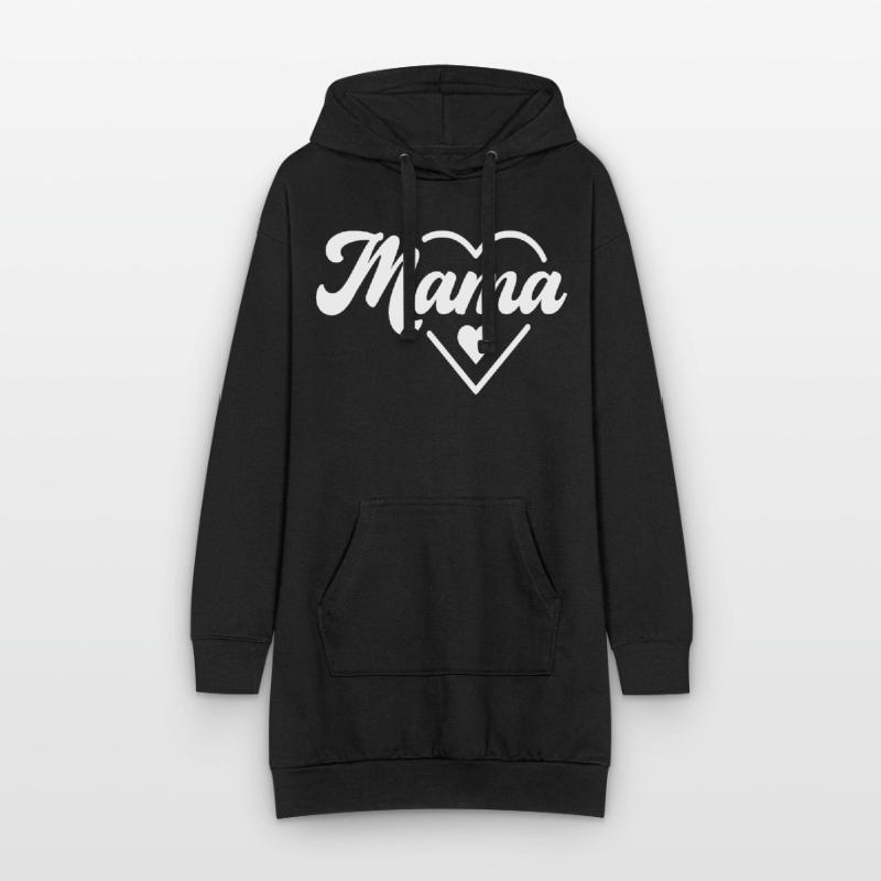 Mama Motiv | Muttertags- oder Geburtstagsgeschenk Hoodie-Kleid