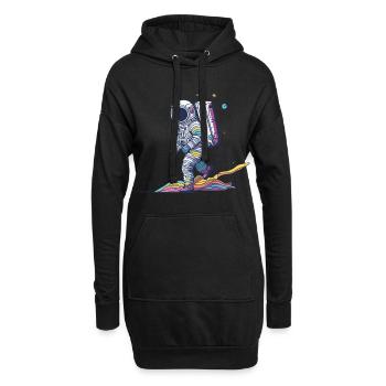 Astronaut - Hoodie Dress - black - Front