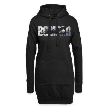 Bomber Avro Lancaster - Hoodie-Kleid - Schwarz - Vorne