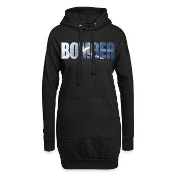 Bomber Tu-160 - Hoodie-Kleid - Schwarz - Vorne