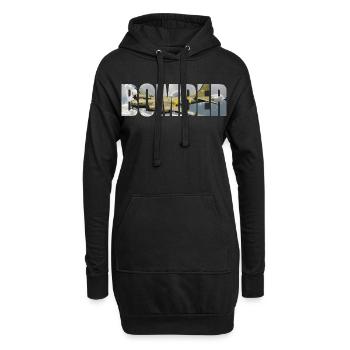 bombardier B-17 Forteresse volante - Sweat-shirt à capuche long Femme - noir - Devant