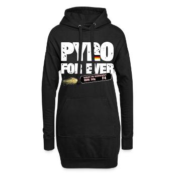 Pyro pour toujours - Sweat-shirt à capuche long Femme - noir - Devant