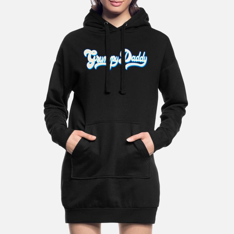 Grumpy Daddy Script - Farbe "Whipped Cream" Hoodie-Kleid