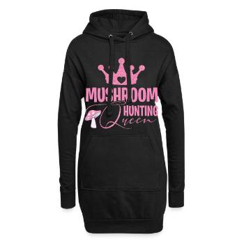 Cueilleurs de champignons et amis champignons - Sweat-shirt à capuche long Femme - noir - Devant