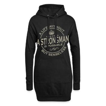 A Life Without A STRONGMAN Is Possible 1 - Hoodie-Kleid - Schwarz - Vorne