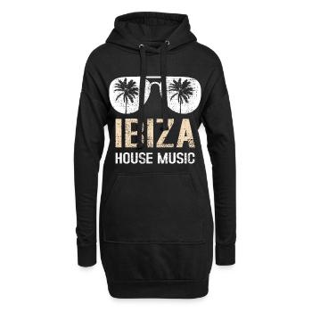 Ibiza House - Hoodie-Kleid - Schwarz - Vorne
