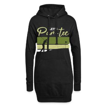 Let’s Par-tee Golf Pun - Sweat-shirt à capuche long Femme - noir - Devant