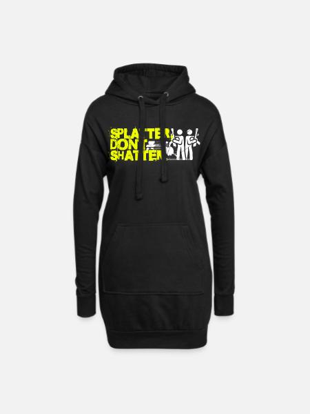 Paintball - Hoodie-Kleid - Schwarz