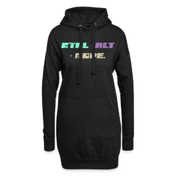 CTRL ALT Nope - Hoodie-Kleid - Schwarz - Vorne