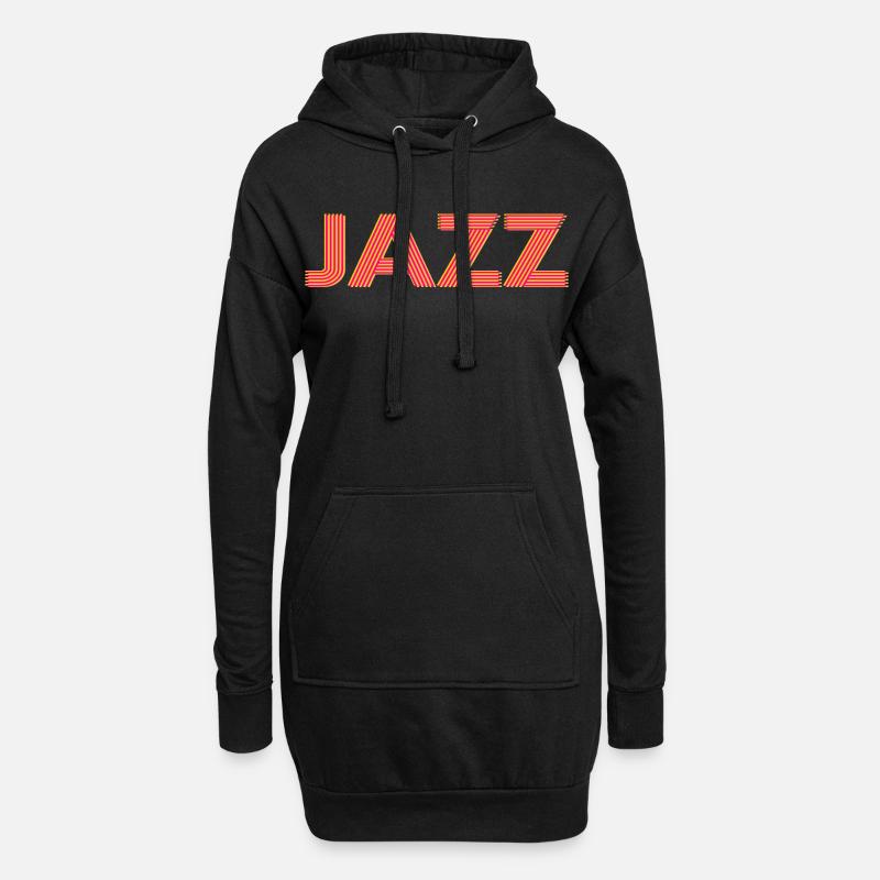 Jazz - Hoodie-Kleid - Schwarz