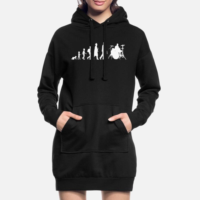 Évolution du batteur Sweat-shirt à capuche long Femme