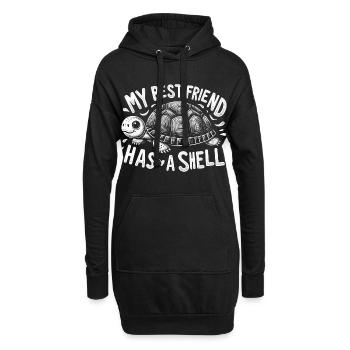 Mein bester Freund hat einen Panzer - Turtles Frie - Hoodie-Kleid - Schwarz - Vorne