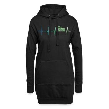 Offroad-4x4 Offroad-Geländefahrzeug - Hoodie-Kleid - Schwarz - Vorne