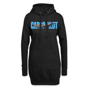 Cargo pilot C-124C - Hoodie-Kleid - Schwarz - Vorne