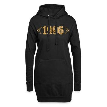 Legende seit 1996 Retro 1996 - Hoodie-Kleid - Schwarz - Vorne