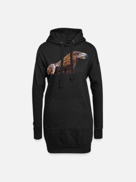 Aigle royal - Sweat-shirt à capuche long Femme - noir