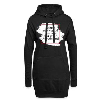 Comptable Comptabilité Cpa Drôle dire cadeau - Sweat-shirt à capuche long Femme - noir - Devant