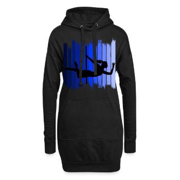 Pole Dance Dancer Competition Acrobatics Sport - Sweat-shirt à capuche long Femme - noir - Devant
